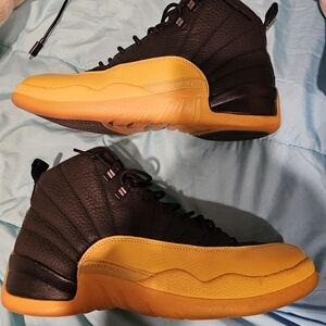 Jordan Black and Yellow High-Top Sneakers